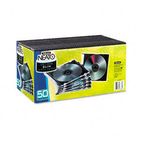 Fellowes Thin Jewel Case, Clear/Black, 50/Pack FEL98330