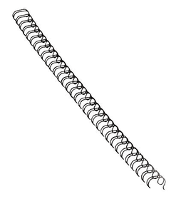 Fellowes Wire Binding Spines, 3/8", Holds 80 Sheets, Black, 25 Pack (52541)