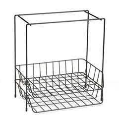 Fellowes Wire Double Tray with Hanging File, Letter, 13 5/8 x 10 1/16 x 14 7/8, Black FEL72381