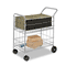 Fellowes Wire Mail Cart, 22-1/4w x 38-1/2d x 39-1/4h, Chrome FEL40912