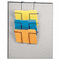 Fellowes Wire Partition Additions Three-Pocket Organizer, 12 5/8 x 23 1/4, Black FEL75810