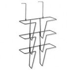 Fellowes Wire Partition Additions Three-Pocket Organizer, 12 5/8 x 23 1/4, Black FEL75810
