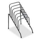 Fellowes Wire Step File Junior, Six Sections, 4 3/8 x 6 1/2 x 7 3/4, Black FEL72613