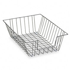 Fellowes Workstation Legal Size Desk Tray Organizer, Two Tier, Wire, Black FEL65112