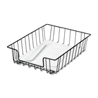 Fellowes Workstation Letter Desk Tray Organizer, Wire, Black (60112) [CD]