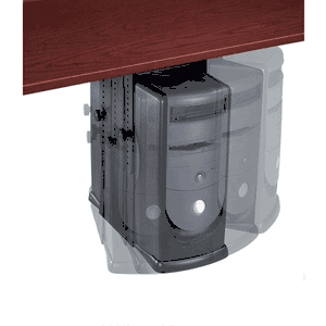 Fellowesamp;reg; Under Desk CPU Holder, 17w x 12d x 11h, Black
