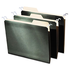 find It Hanging File Folders with Innovative Top Rail, Letter, Green, 20/Pack IDEFT07033