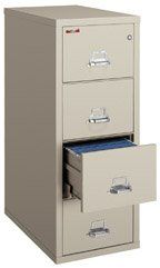 FireKing 4-1831-C 4 Drawer Letter Fire/Impact Resistant Vertical File