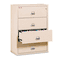 FireKing 4-Drawer Lateral File, 31-1/8w x 22-1/8d, UL Listed 350, Ltr/Legal, Parchment FIR43122CPA