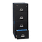 FireKing 4-Drawer Vertical File, 20-13/16w x 31-9/16d, UL 350 for Fire, Legal, Black FIR42131CBL
