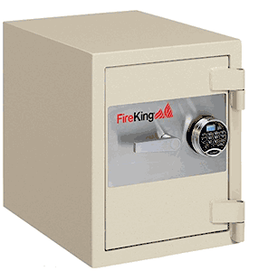 Fireking Fire & Burglary Safe, Combination lock, 21.31" H x 17.81" W x 21.63" D/1.3 cu. ft., Graphite