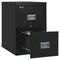 FireKing Patriot Insulated 2-Drawer Fire File, 17-3/4w x 25d x 27-3/4h, Black FIR2P1825CBL