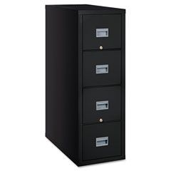 FireKing Patriot Insulated 4-Drawer Fire File, 17-3/4w x 31-5/8d x 52-3/4h, Black FIR4P1831CBL
