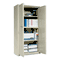 FireKing Storage Cabinet, 36w x 19-1/4d x 72h, UL Listed 350, Parchment FIRCF7236D
