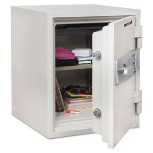 FireKing - Two Hour Fire and Water Safe, 1.48 ft3, 18-1/5 x 18-1/3 x 21-3/4, White KF1612-2WHE (DMi EA