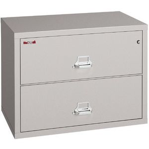Fireproof 2-Drawer Lateral File Finish: Platinum, Lock: Key Lock