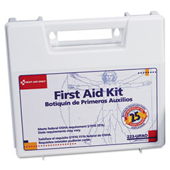 First Aid Only Bulk First Aid Kit for 25 People, 106 Pieces, OSHA Compliant, Plastic Case FAO223U
