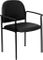 Flash Furniture BT-516-1-VINYL-GG Black Vinyl Comfortable Stackable Steel Sid.