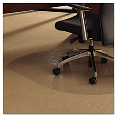 Floortex ClearTex Chairmats for Carpet, 49 x 39, No Lip, Clear FLR119923SR