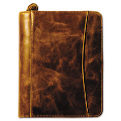 FranklinCovey Aspen Leather Ring Bound Organizer, 5-1/2 x 8-1/2, Brown FDP33938