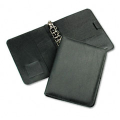 FranklinCovey Starter Vinyl Ring Bound Organizer w/Book Closure, 5-1/2 x 8-1/2, Black FDP34689