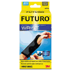 Futuro Adjustable Reversible Splint Wrist Brace, Fits Wrists 5 1/2"- 8 1/2", Black/Gray MMM10770EN