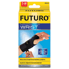 Futuro Energizing Wrist Support, Small/Medium, Fits Left Wrists 5 1/2" - 6 3/4", Black MMM48401EN