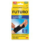 Futuro Energizing Wrist Support, Small/Medium, Fits Right Wrists 5 1/2" - 6 3/4", Black MMM48400EN