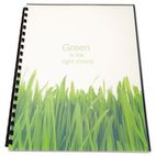 GBC 100% Recycled Poly Binding Cover, 11 x 8-1/2, Frost, 25/Pack GBC25817