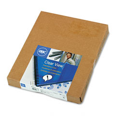 GBC Clear View Presentation Binding System Cover, 11 x 8-1/2, Clear, 100/Box GBC2020025