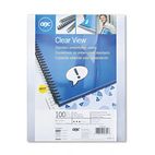 GBC Clear View Presentation Binding System Cover, 11 x 8-1/2, Clear, 100/Box GBC2020034