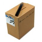 GBC CombBind Standard Spines, 1-1/2" Diameter, 320 Sheet Capacity, Black, 100/Box GBC4200010