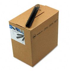 GBC CombBind Standard Spines, 1-1/2" Diameter, 320 Sheet Capacity, Black, 100/Box GBC4200010