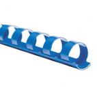 GBC CombBind Standard Spines, 1/2" Diameter, 85 Sheet Capacity, Navy, 25/Box GBC4090269