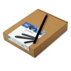 GBC CombBind Standard Spines, 1/2" Diameter, 85 Sheet Capacity, Navy Blue, 100/Box GBC4012485