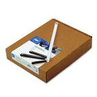 GBC CombBind Standard Spines, 1/2" Diameter, 85 Sheet Capacity, White, 100/Box GBC4000062
