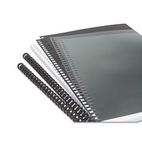 GBC Instant Report Kit, 5/6" Spine, Clear/Black GBC2515665