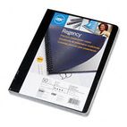 GBC Leather-Look Binding System Covers, 11-1/4 x 8-3/4, Black, 50 Sets/Pack GBC2001712