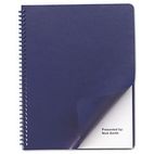 GBC Leather-Look Binding System Covers, 11-1/4 x 8-3/4, Navy, 50 Sets/Pack GBC2001711