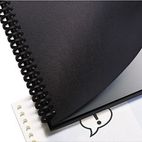 GBC Leather Look Binding System Covers, 11 x 8-1/2, Black, 100 Sets/Box GBC9742491