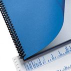 GBC Linen Textured Binding System Covers, 11-1/4 x 8-3/4, Navy, 200/Box GBC2000513