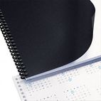 GBC Opaque Plastic Presentation Binding System Covers, 11 x 8-1/2, Black, 50/Pack GBC2514493