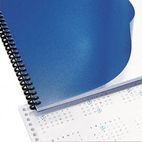 GBC Opaque Plastic Presentation Binding System Covers, 11 x 8-1/2, Navy, 50/Pack GBC2514494
