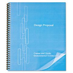 GBC ProClick Pre-Punched Presentation Covers, 11 x 8-1/2, Clear, 25/Pack GBC2514477