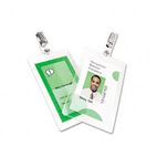 GBC SelfSeal Clear Laminating Pouches, 8 mil, 2-15/16 x 4-1/8, Tag Size, 10/Pack GBC3747205