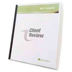 GBC Slide 'n Bind Report Cover, Letter Size, Clear, 10/Box GBC67504