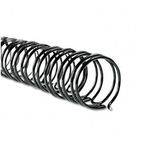 GBC WireBind Spines, 3/8" Diameter, 75 Sheet Capacity, Black, 100/Box GBC9775018