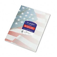 Geographics Design Paper, 24 lbs., Flag, 8-1/2 x 11, Blue/Red/White, 100/Pack GEO46880