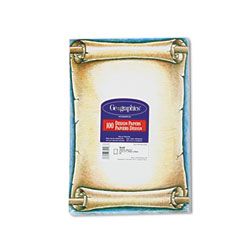Geographics Design Paper, 24 lbs., Scroll, 8-1/2 x 11, Natural, 100/Pack GEO46886