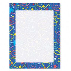 Geographics Design Paper, 24 lbs., Star Confetti, 8-1/2 x 11, Royal Blue, 100/Pack GEO46901